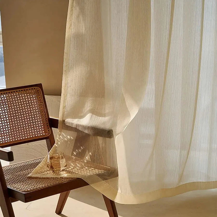 French Golden Sparkling Gilt Yarn Dream Translucent Gauze Curtains For Drawing Room White Shiny Texture Tulle Sheer for Bedroom
